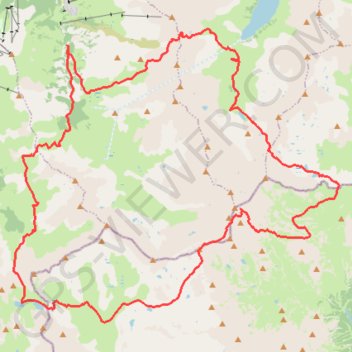 Itinéraire Tour du thabor départ Valmeinier, distance, dénivelé, altitude, carte, profil, trace GPS