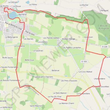 Itinéraire Circuit Saint-Aubin du Cormier, distance, dénivelé, altitude, carte, profil, trace GPS