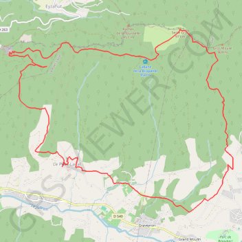 Itinéraire Le Trou du Furet et Serre Gros, distance, dénivelé, altitude, carte, profil, trace GPS