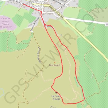 Itinéraire En Corbières - Montagut - Thézan-des-Corbières, distance, dénivelé, altitude, carte, profil, trace GPS