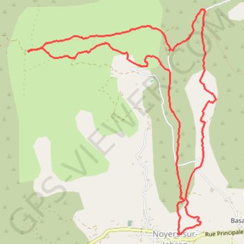 Itinéraire Boucle Vieux Noyers, distance, dénivelé, altitude, carte, profil, trace GPS
