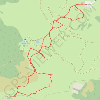 Itinéraire Cap Nestes, distance, dénivelé, altitude, carte, profil, trace GPS