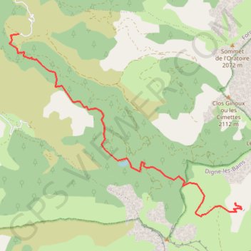 Itinéraire Esparron la batie refuge du seignas, distance, dénivelé, altitude, carte, profil, trace GPS