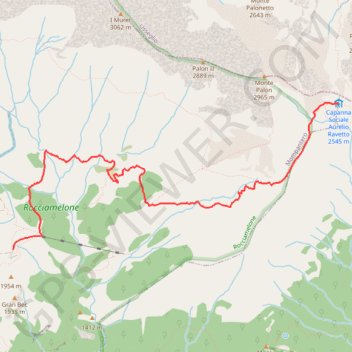 Itinéraire Colle Croce di Ferro, distance, dénivelé, altitude, carte, profil, trace GPS