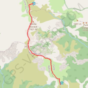 Itinéraire Du refuge de Petra Piana au refuge de L'Onda par les crêtes, distance, dénivelé, altitude, carte, profil, trace GPS