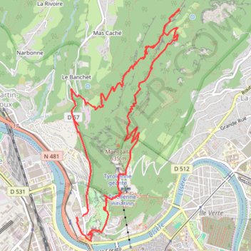 Itinéraire Mont Rachais en boucle (Chartreuse), distance, dénivelé, altitude, carte, profil, trace GPS