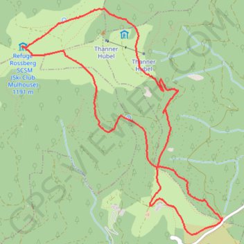 Itinéraire Tour du Rossberg, distance, dénivelé, altitude, carte, profil, trace GPS