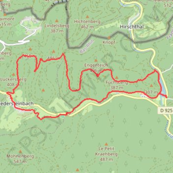 Itinéraire A la découverte du château de Froensbourg, distance, dénivelé, altitude, carte, profil, trace GPS