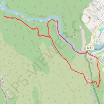 Itinéraire Basses Gorges du Verdon, distance, dénivelé, altitude, carte, profil, trace GPS