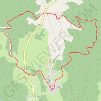 Itinéraire Le Pont du Passadour - Orliac-de-Bar - Pays de Tulle, distance, dénivelé, altitude, carte, profil, trace GPS