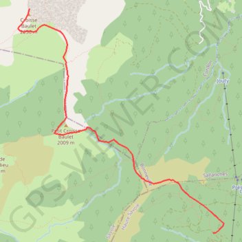 Itinéraire Trajet A et R, distance, dénivelé, altitude, carte, profil, trace GPS