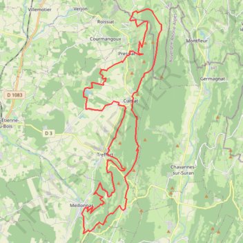 Itinéraire Myon Nivigne 2025 50kms-20810163, distance, dénivelé, altitude, carte, profil, trace GPS