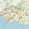 Itinéraire Cornouaille - Moëlan-sur-Mer, distance, dénivelé, altitude, carte, profil, trace GPS
