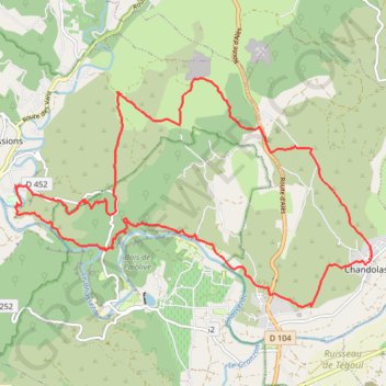 Itinéraire Chandolas Balcons du Chassezac, distance, dénivelé, altitude, carte, profil, trace GPS