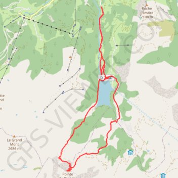 Itinéraire Pointe de Riondet, distance, dénivelé, altitude, carte, profil, trace GPS