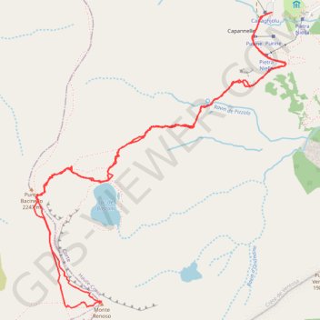 Itinéraire Lac de Bastani & Monte Renoso, distance, dénivelé, altitude, carte, profil, trace GPS