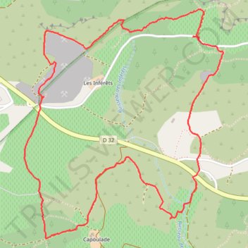 Itinéraire l__arche_des_inferets_,la_spirale_energetique_._deux_carrieres, distance, dénivelé, altitude, carte, profil, trace GPS