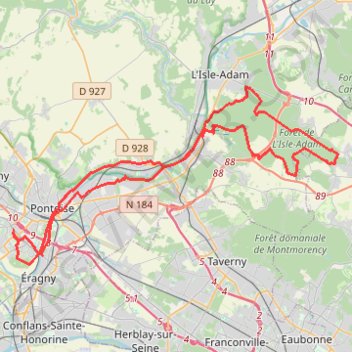 Itinéraire Pont Darcole, distance, dénivelé, altitude, carte, profil, trace GPS