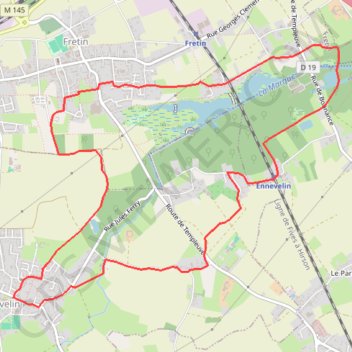 Itinéraire Circuit du Fourneau - Ennevelin, distance, dénivelé, altitude, carte, profil, trace GPS