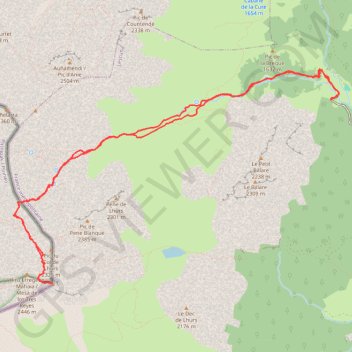 Itinéraire Table des 3 rois, distance, dénivelé, altitude, carte, profil, trace GPS