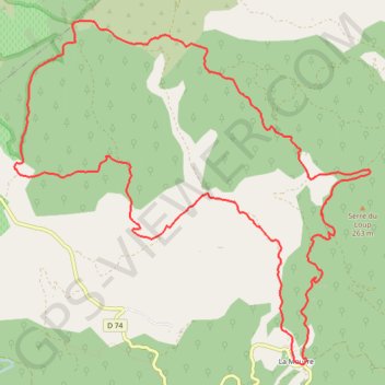 Itinéraire Vidauban-La Nible-La Mourre, distance, dénivelé, altitude, carte, profil, trace GPS