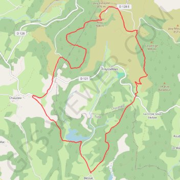 Itinéraire Autour du Cirque de Freysselines, distance, dénivelé, altitude, carte, profil, trace GPS