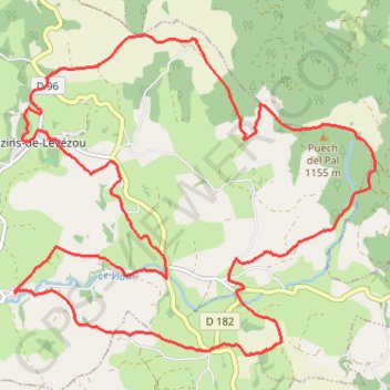 Itinéraire Pic du Pal - Plateau du Lévézou - Gleyzenove, distance, dénivelé, altitude, carte, profil, trace GPS
