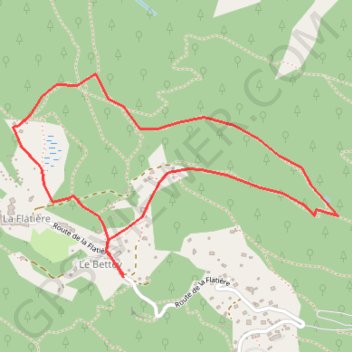 Itinéraire Lac Noir, distance, dénivelé, altitude, carte, profil, trace GPS