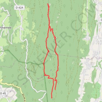 Itinéraire Boucle Château Richard et Croix du Signal par le Col de l'Epine, distance, dénivelé, altitude, carte, profil, trace GPS