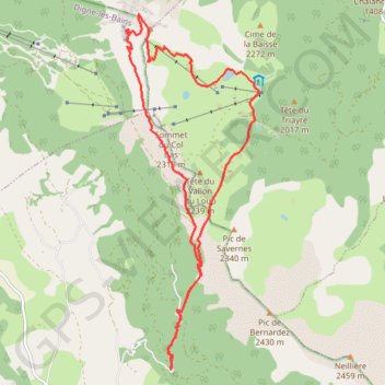 Itinéraire Dormillouse, distance, dénivelé, altitude, carte, profil, trace GPS