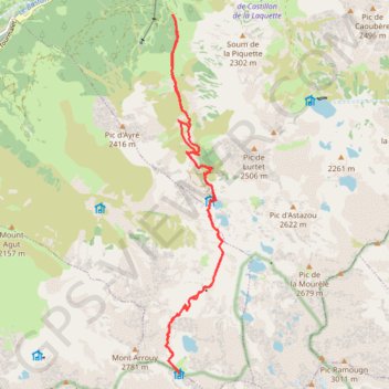 Itinéraire Refuge-de-Pake: 12 AOU 2017 09:57, distance, dénivelé, altitude, carte, profil, trace GPS