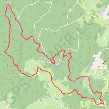Itinéraire GPX Download: Rocher de la Pérouse et la vallée de la Cure - boucle dans le Parc naturel régional du Morvan, distance, dénivelé, altitude, carte, profil, trace GPS