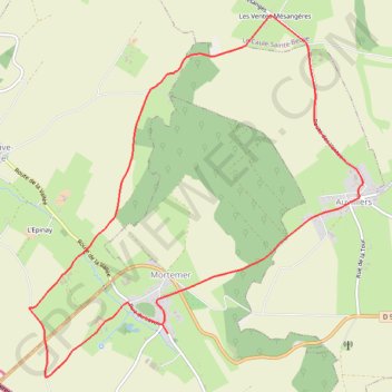 Itinéraire Aux sources de l'Eaulne - Mortemer, distance, dénivelé, altitude, carte, profil, trace GPS