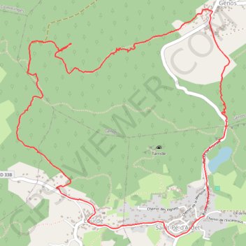 Itinéraire De Saint-Pé-d'Ardet à Génos par Lourde, distance, dénivelé, altitude, carte, profil, trace GPS