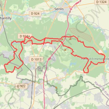 Itinéraire Rando des Fougères, distance, dénivelé, altitude, carte, profil, trace GPS