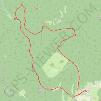 Itinéraire Promenade en forêt, distance, dénivelé, altitude, carte, profil, trace GPS