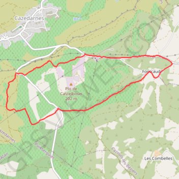Itinéraire Abbaye de Fontcaude - Cazedarnes, distance, dénivelé, altitude, carte, profil, trace GPS