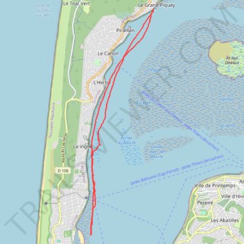 Itinéraire SailFreeGps_2025-10-19_11-59-37, distance, dénivelé, altitude, carte, profil, trace GPS