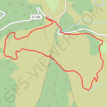 Itinéraire Le colporteur des jasseries - Col des Supeyres - Valcivières, distance, dénivelé, altitude, carte, profil, trace GPS