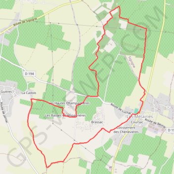 Itinéraire 16-251, distance, dénivelé, altitude, carte, profil, trace GPS
