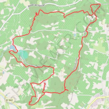 Itinéraire Les Carrières d'Ocres - Mormoiron, distance, dénivelé, altitude, carte, profil, trace GPS