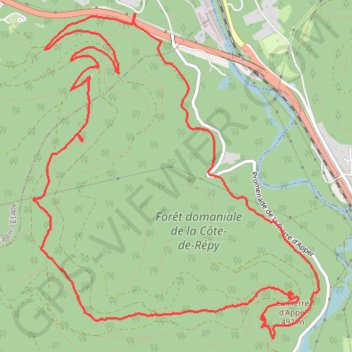 Itinéraire Massif de Repy, distance, dénivelé, altitude, carte, profil, trace GPS