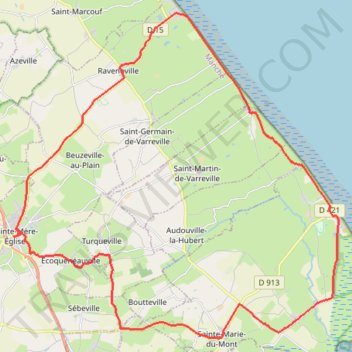 Itinéraire 4 - MB DDAY - Balade, distance, dénivelé, altitude, carte, profil, trace GPS