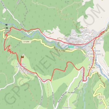Itinéraire Circuit Château de Montbel (Saint Pierre d'Entremont - 38), distance, dénivelé, altitude, carte, profil, trace GPS