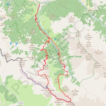 Itinéraire Monte Terra Nera (Alta val Susa), distance, dénivelé, altitude, carte, profil, trace GPS