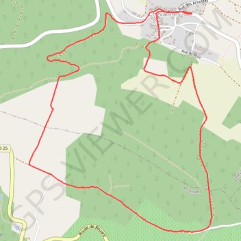 Itinéraire Chevannes Sud 1, distance, dénivelé, altitude, carte, profil, trace GPS