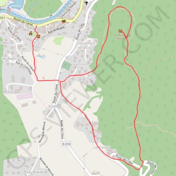 Itinéraire Panorama sur Chanaz, distance, dénivelé, altitude, carte, profil, trace GPS