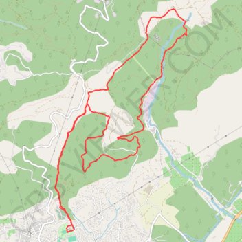 Itinéraire Collines GIONO, distance, dénivelé, altitude, carte, profil, trace GPS