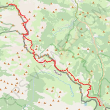 Itinéraire La Pierre Saint Martin - Col du Somport, distance, dénivelé, altitude, carte, profil, trace GPS