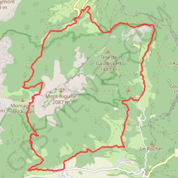 Itinéraire Tour du Mont Aiguille, distance, dénivelé, altitude, carte, profil, trace GPS